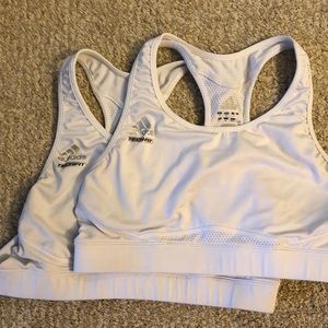 Adias TechFit Large White Sports Bras (2 pack)